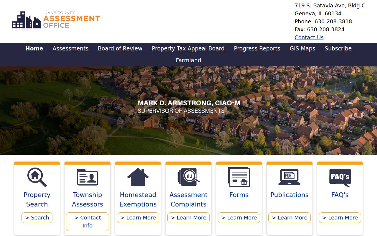 Carpentersville street directory Kane County Assessment Office portal